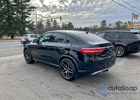 2019 Mercedes-Benz Gle Coupe 43 Amg z USA, uszkodzony, nr VIN 4JGED6EB7KA155998